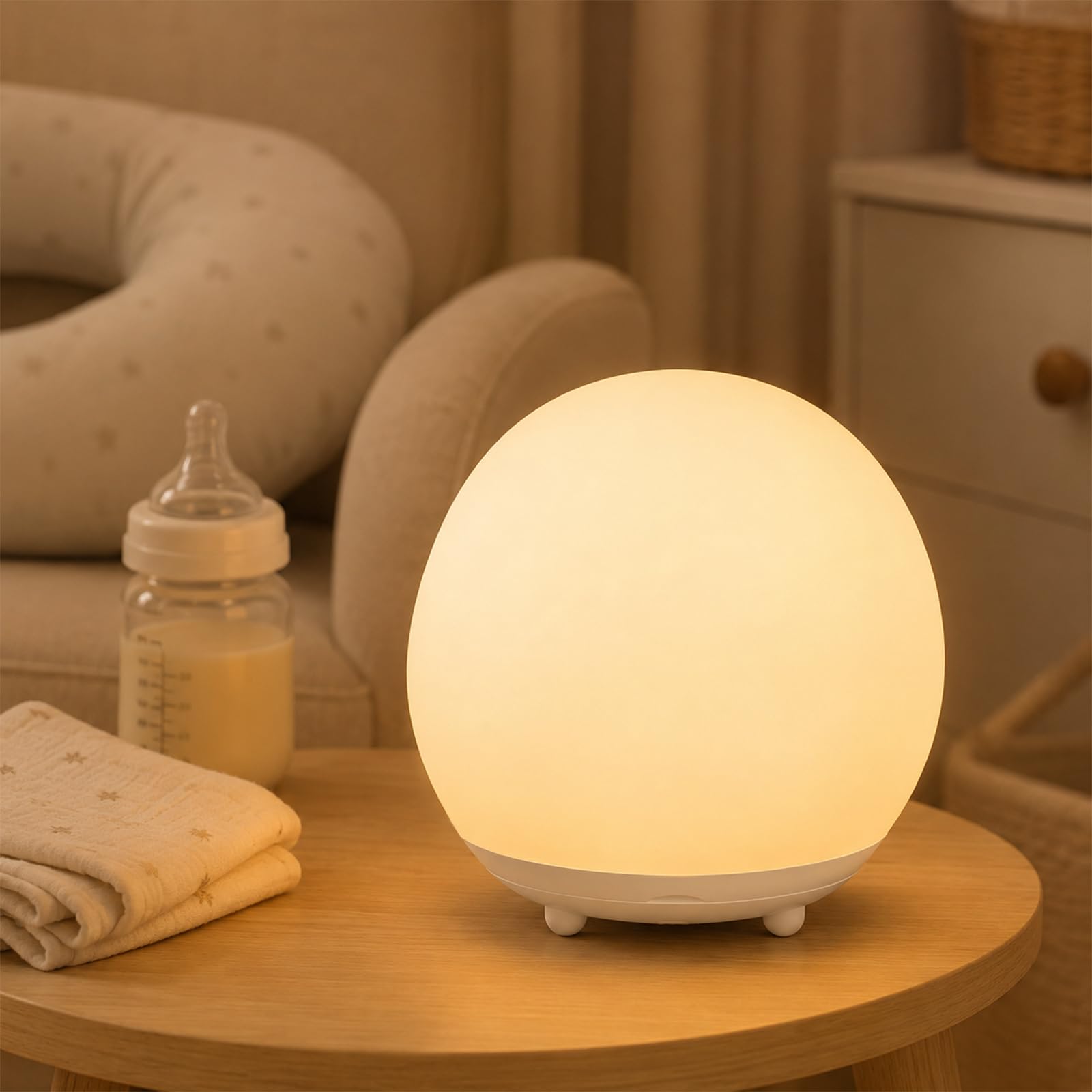 Veilleuse pour bébé, lumière de pépinière en silicone pour enfants