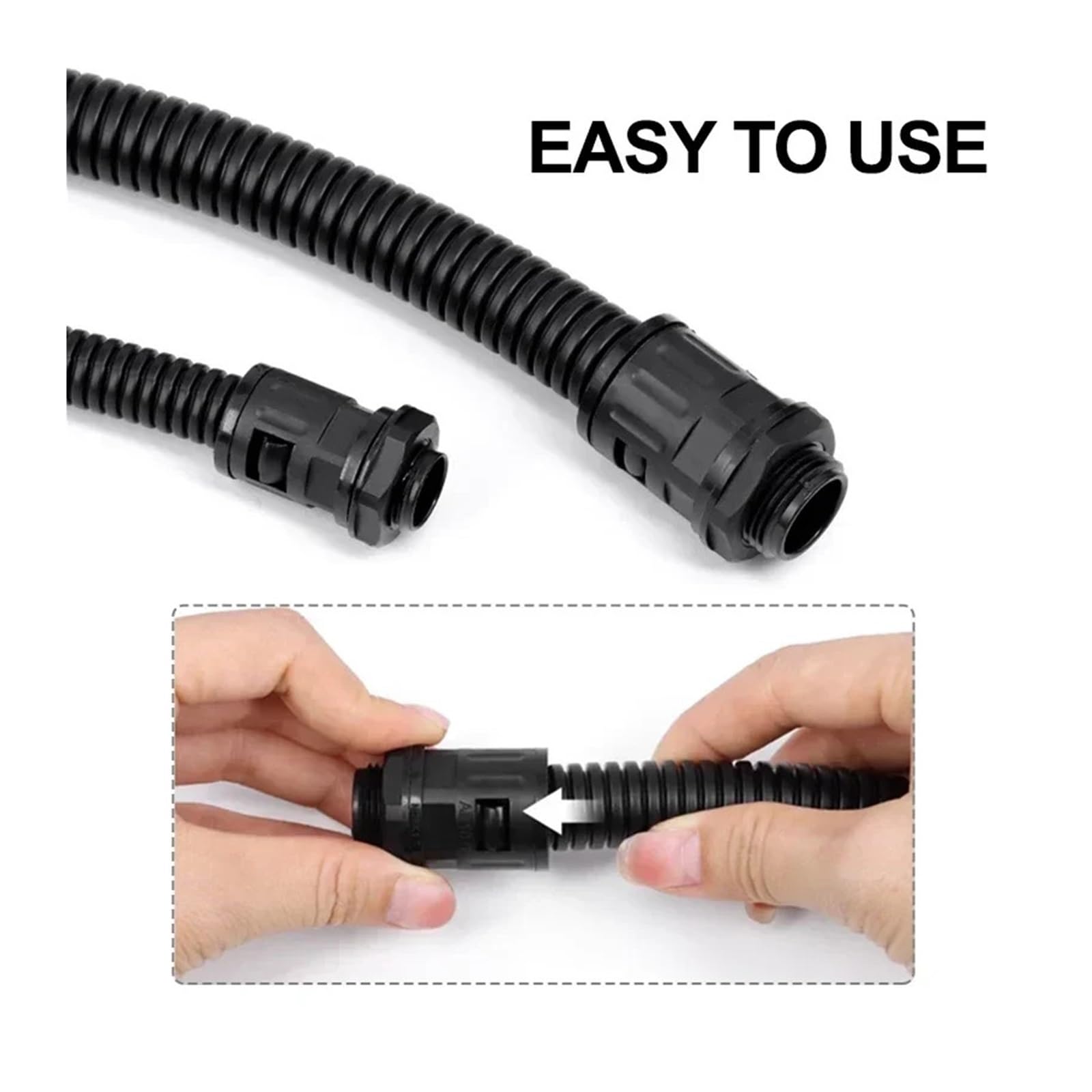 1~10 szt. Kabel łączący z nylonowym mieszkiem 10/13/15,8/18,5/21,2/25/28,5/34,5 mm