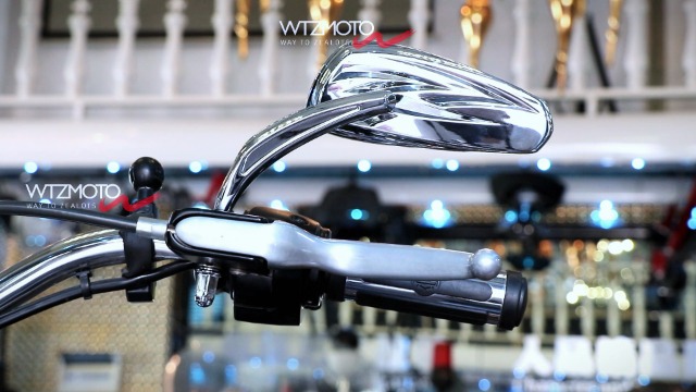 Amazon | WTZMOTO 銅色 オートバイミラー サイドビューミラー バック