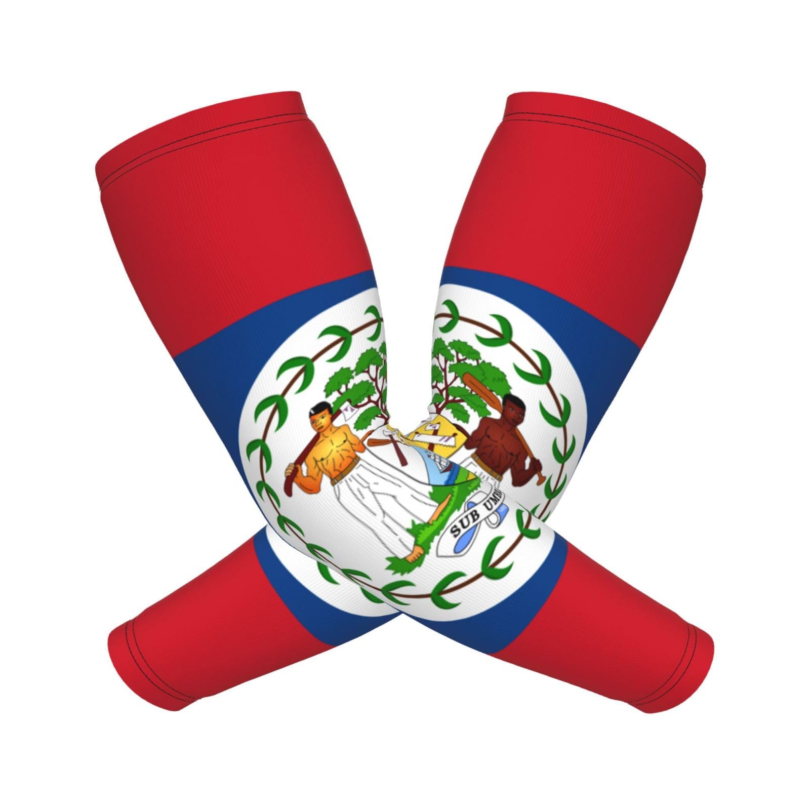 CUTEDWARF Flag Of Belize Sun Protection Arm Long Sleeve Protector Unisex Outdoor Sports Protective Sleeve Guard