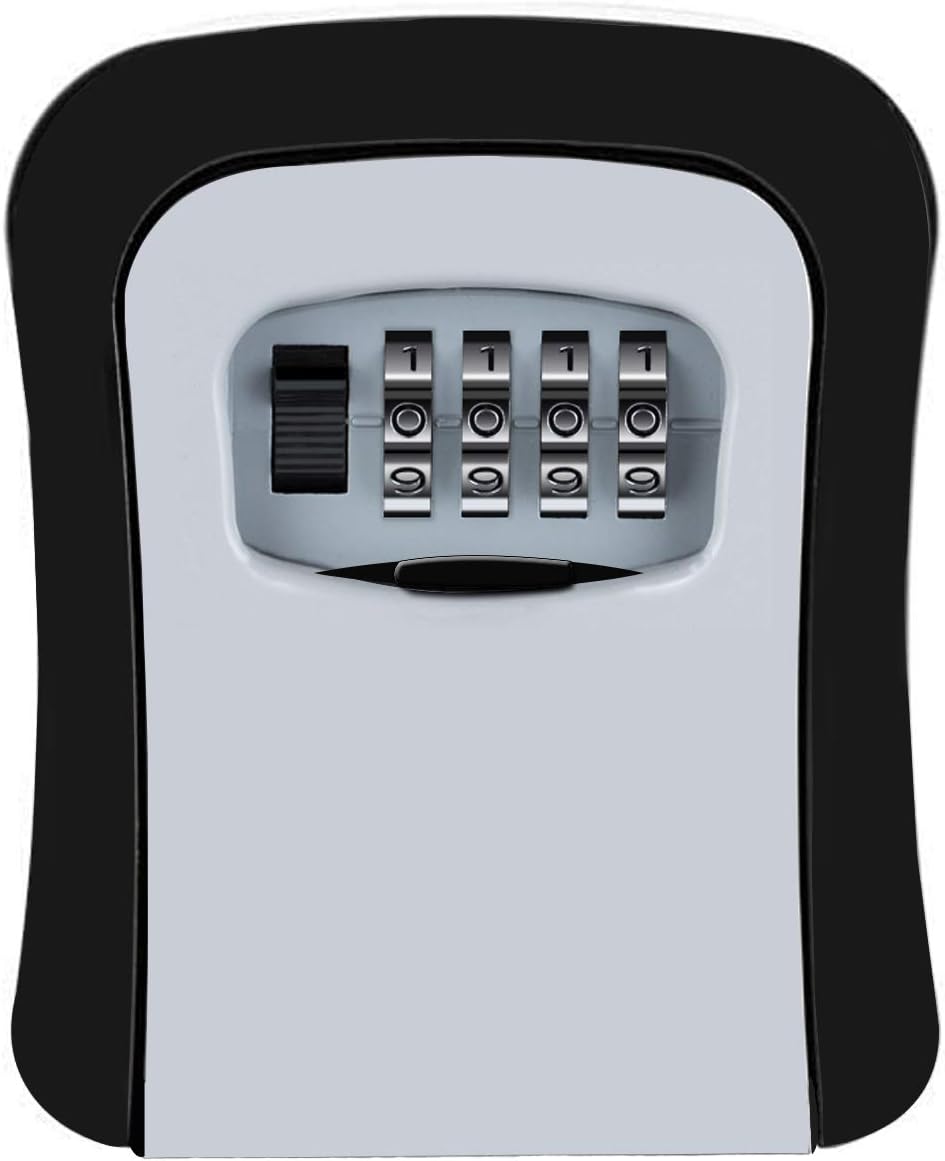 ZHEGE Key Lock Box Wall Mounted , 4Digit Combination