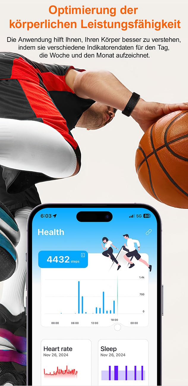 Newgen Medicals Smart Band: Smartes Fitnesstracker-Armband mit App, 150 mAh, bis 20 Tage, IP68 (Fitnesstracker ohne Display, Schrittzähler Armband unauffällig, Gadget)