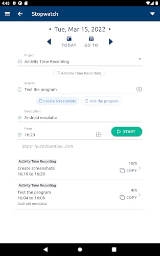 aTimeRecording - Time Tracking