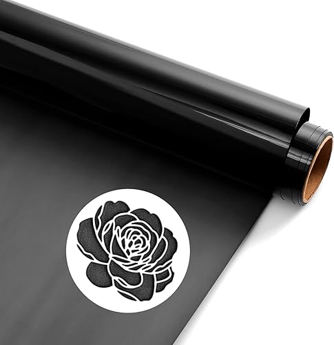 Cysincos - Vinilo de transferencia de calor de color sólido 3D Puff HTV para planchar, rollo de vinilo de transferencia de calor de 10 x 5 pies para