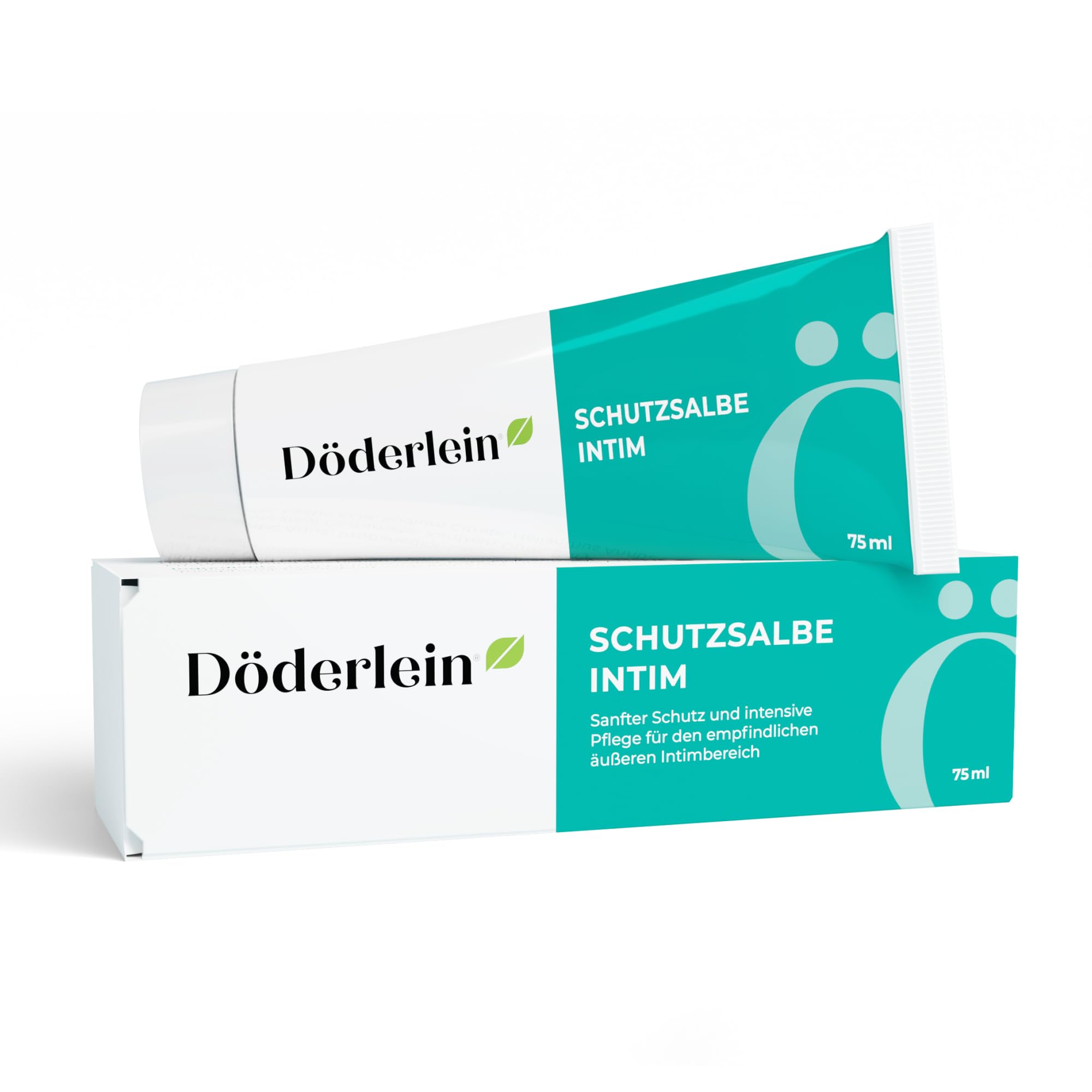 DÖDERLEIN® Schutzsalbe INTIM – Schutz & Pflege für den äußeren Intimbereich – Bei Reibung & Hautreizung – Mit 9,4% Dexpanthenol & Milchsäure – pH-Balance – Ohne Duft- & Konservierungsstoffe – 75 ml