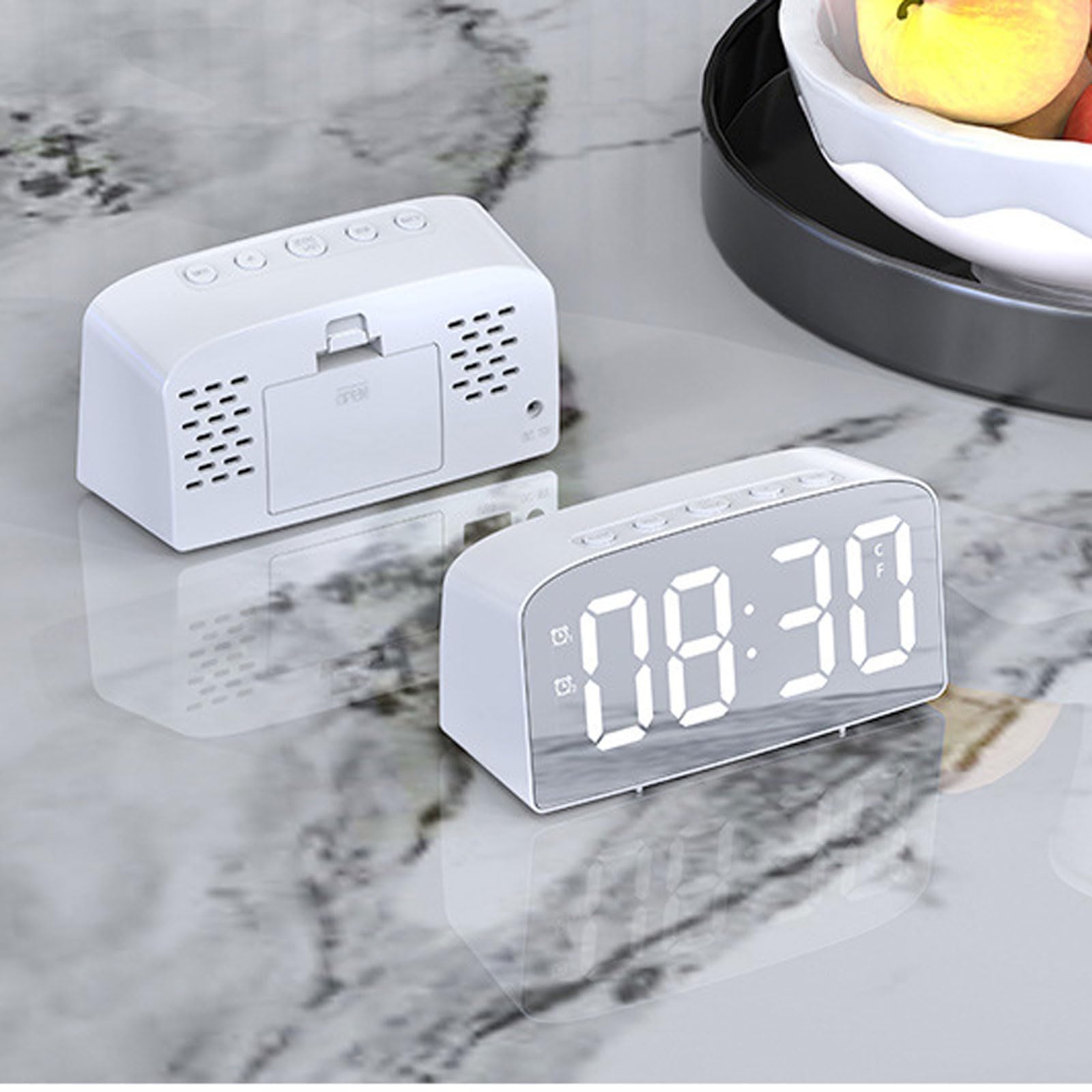 Despertador, Control de Voz, Modo Nocturno, Puerto Carga USB