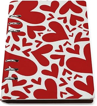 Amazon ルーズリーフノート システム手帳 スケジュール帳 赤い ハート柄 バインダーノート 6穴リング リングノート ルーズリーフ式 メモ帳 高級 Puレザーカバー 学習ノート ダイアリー 差し替え可 高級 ビジネス用 オフィス用品 文房具 就職 会議記録用 プレゼント Amazon ルーズリーフノート システム手帳 スケジュール帳 赤い ハート柄 バインダーノート 6穴リング リングノート ルーズリーフ式 メモ帳 高級 Puレザーカバー 学習ノート ダイアリー 差し替え可 高級 ビジネス用 オフィス用品 文房具 就職 会議記録用 プレゼント