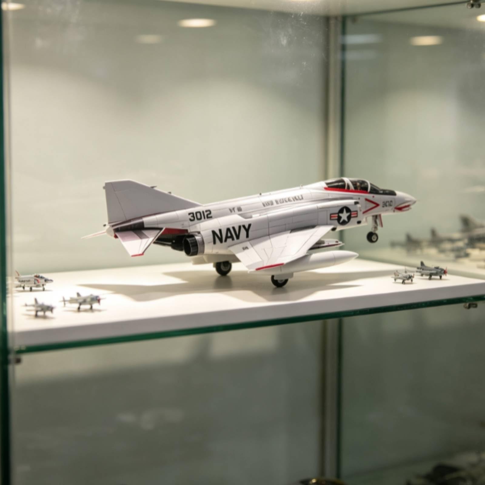 KiBcsLic /N scheinungsjäg II Modellbausatz hochwtig scheinungsjäg-II-Modell sammelbar Strahlflugzeugmodellbausatz für Samml, Hobbyraum, Vitrine