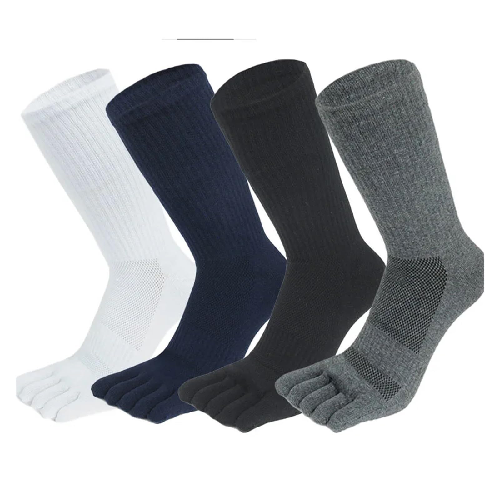 Calcetines for correr de cinco dedos de poliéster y spandex de algodón