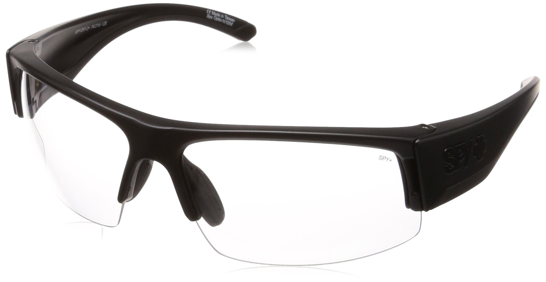 Spy Flyer Sunglasses - Men's Matte Black Ansi Rx - Clear, One Size