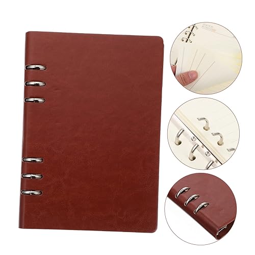 Miniatura 9 de GRIRIW Loose-leaf Planner Notebook Business Detachable Notepad for Scheduling Journaling and Note-taking Creative Pu Faux Leather Design for