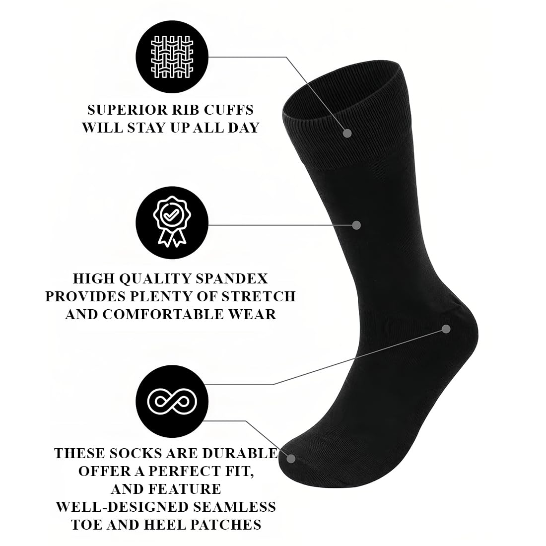 Gambaletti Termici Donna In Pile Microfibra | 3 Paia Calze Lunghe Per Inverno - Morbide E Calde - Foto 10