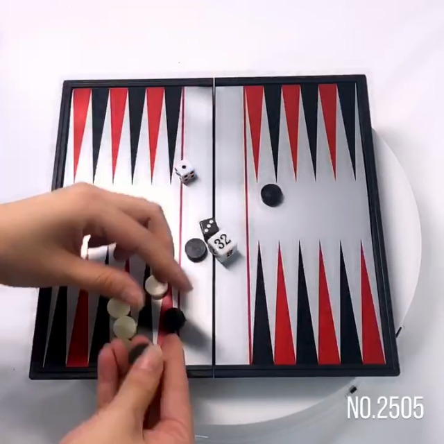 Andux Tablero De Backgammon Magnético Portátil Plegable – Con Fichas Magnéticas Y Base De Fieltro, Tamaño S (20x20 Cm), Juego Educativo Y De Viaje