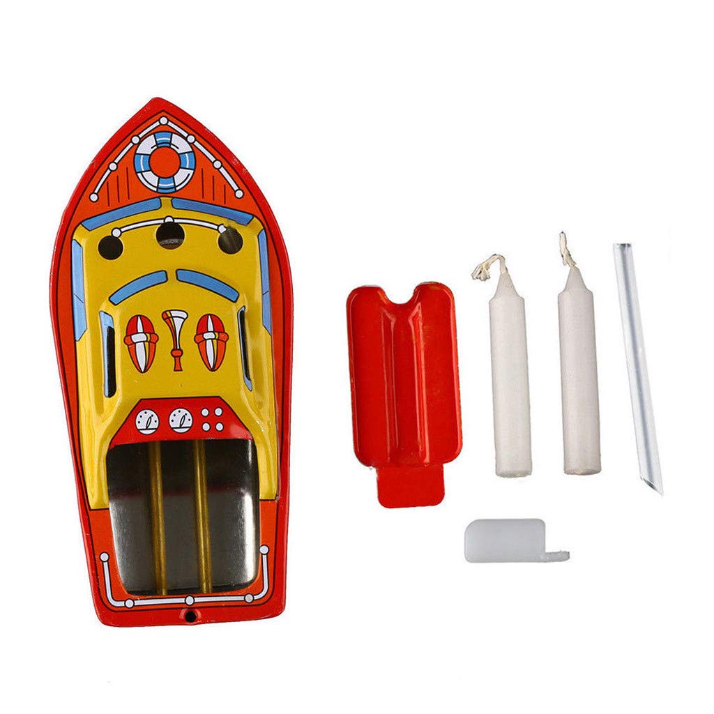 Foam Finger #1 Boat Steam Recycle Retro Collectable Tin Boat Educational Vintage Powerd Toy Education Pretend Set for Kids (AS Show, One Size)