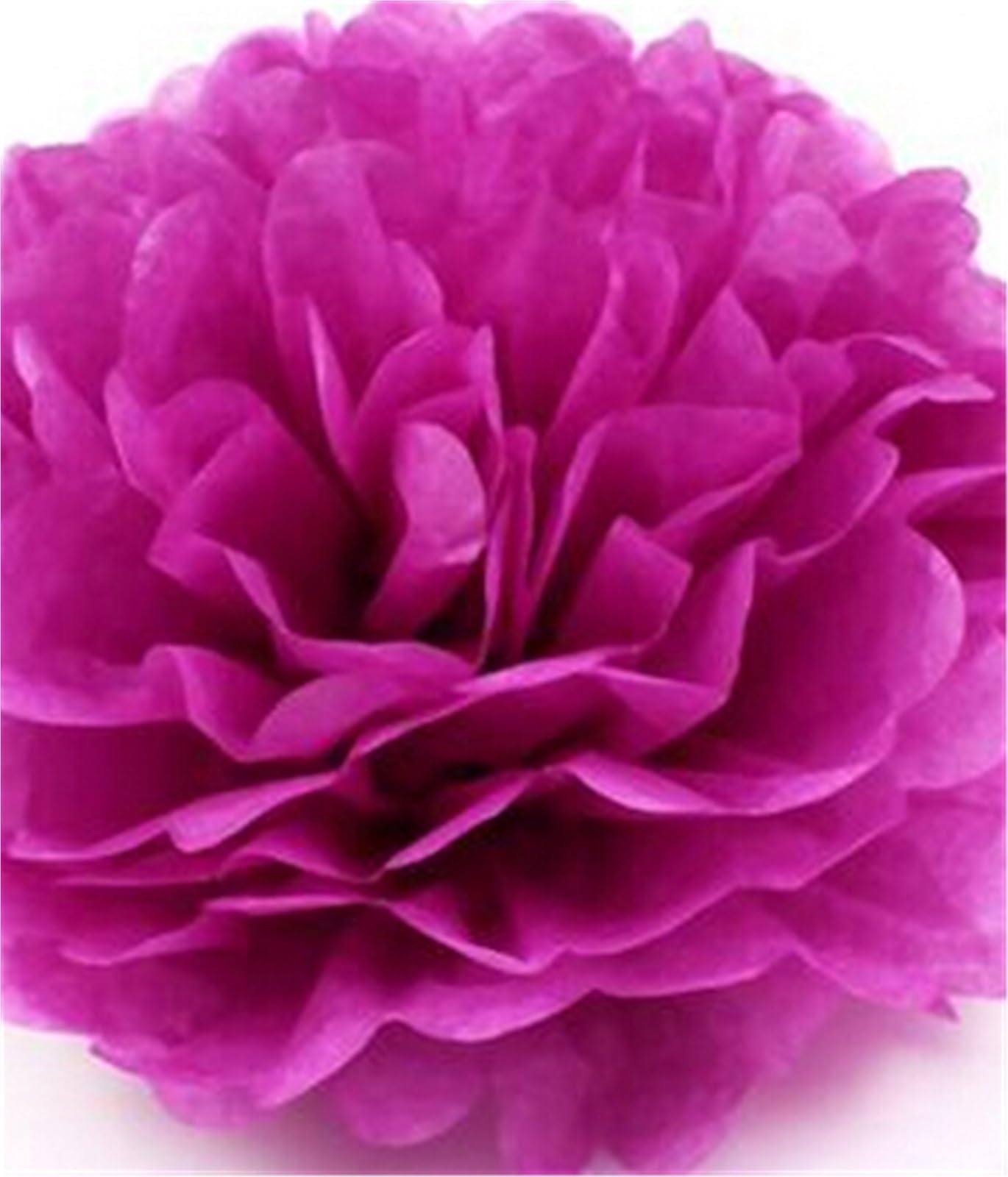 Paper Pom Poms 1pcs 4inch (10cm) Pompon Tissue Paper Pom Poms Flower Balls Home Decoration Party Supplies Wedding Balls(Purple)