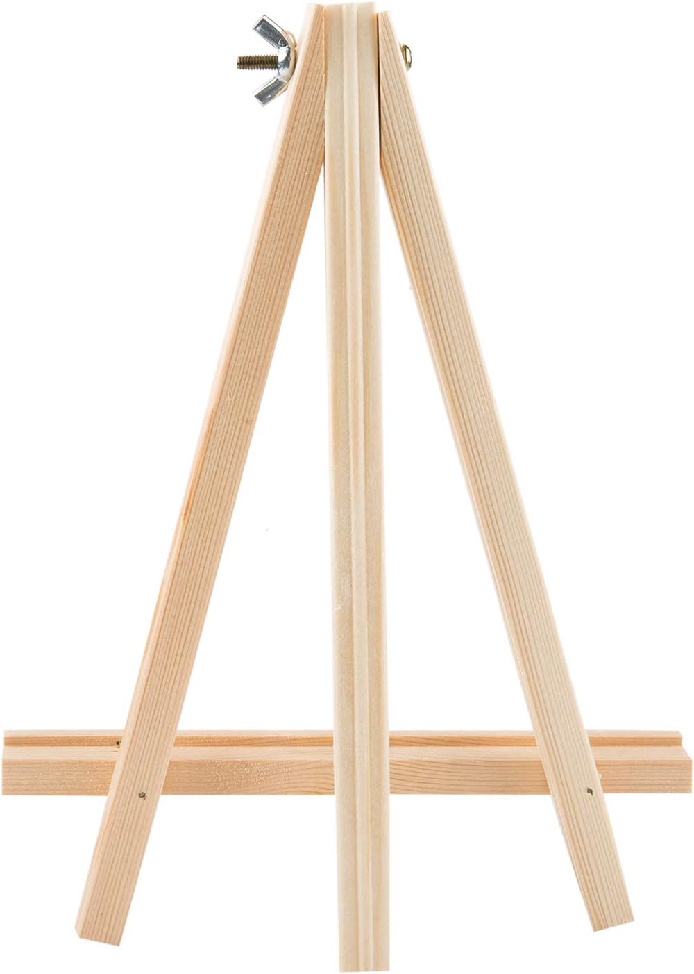 MEEDEN 9.5" Tall Wood Easel Stand, 6 Pack Adjustable Tabletop Easels, Portable Wooden Tripod Easels for Canvas, Small Art Easel for Adults Kids Artists Painting, Displaying Photos