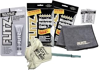 Flitz Buff Ball Yellow + Polish + 2 Cloths + 2 pks