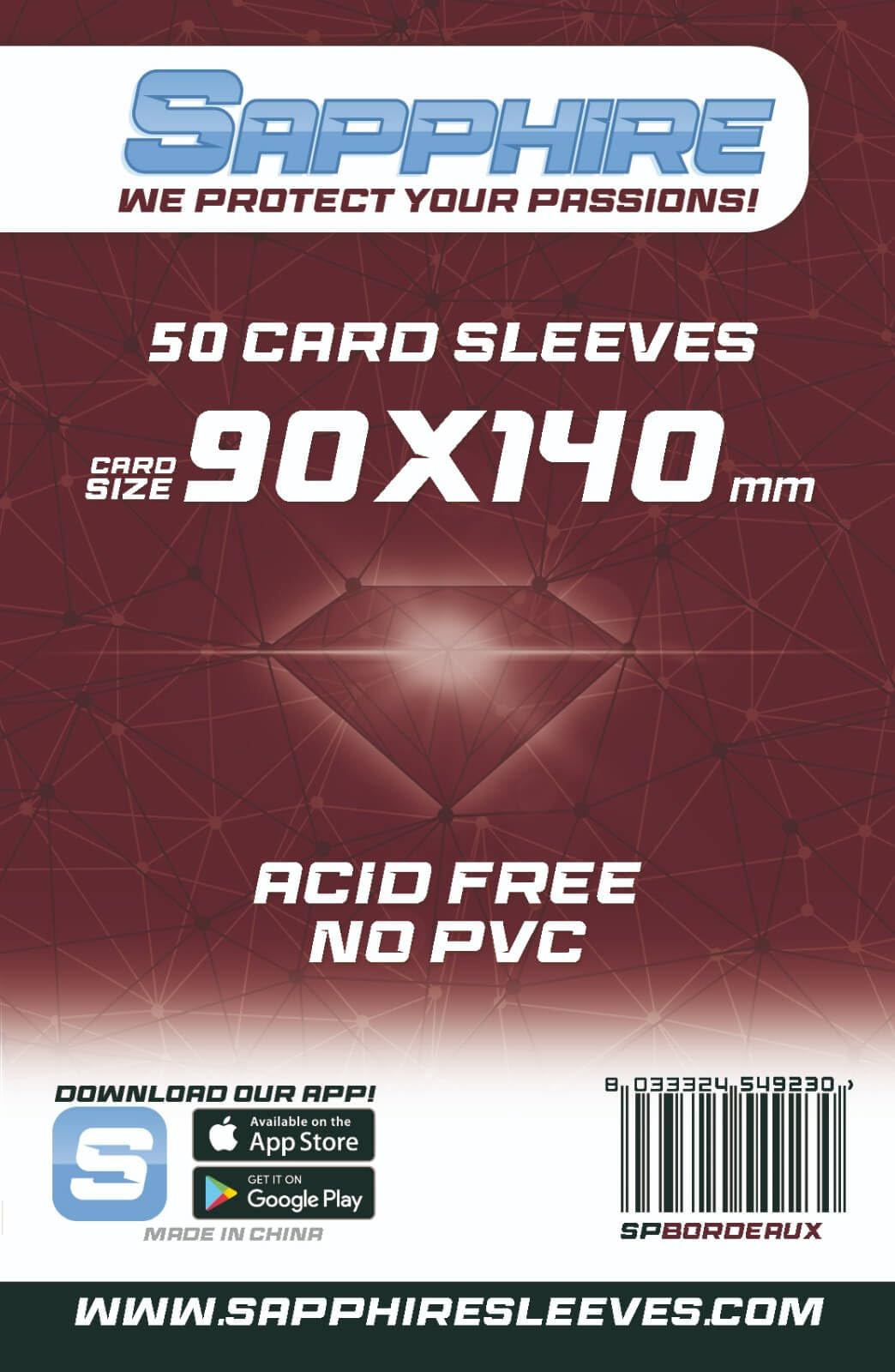 Red Glove - 50 Sapphire Bordeaux 90x140 SPBORDEAUX