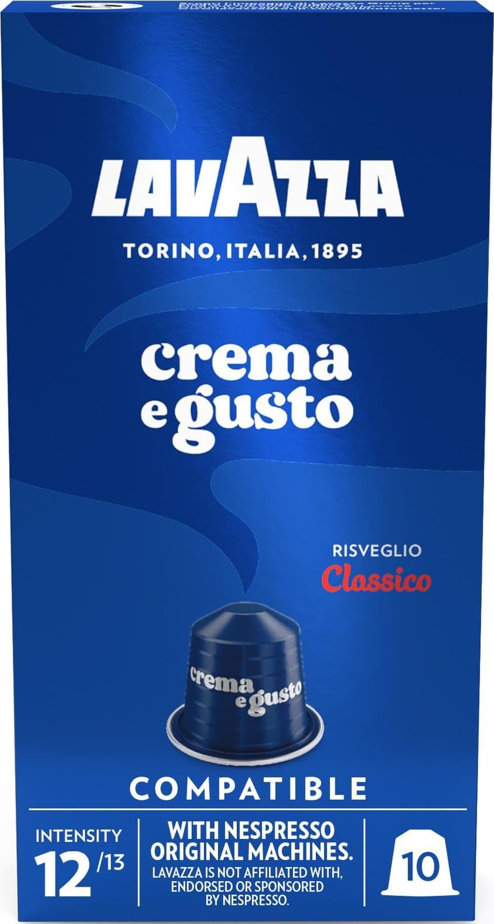 Cápsula Lavazza Crema e Gusto Clásico para cafeteras Nespresso/ Caja de 10
