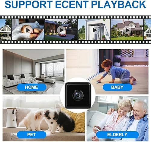 Miniatura 4 de Mini cámara de seguridad para interiores 4K, cámara inalámbrica WIFI, cámara interior para el hogar, pequeñas cámaras WiFi para mascotas, cámara HD