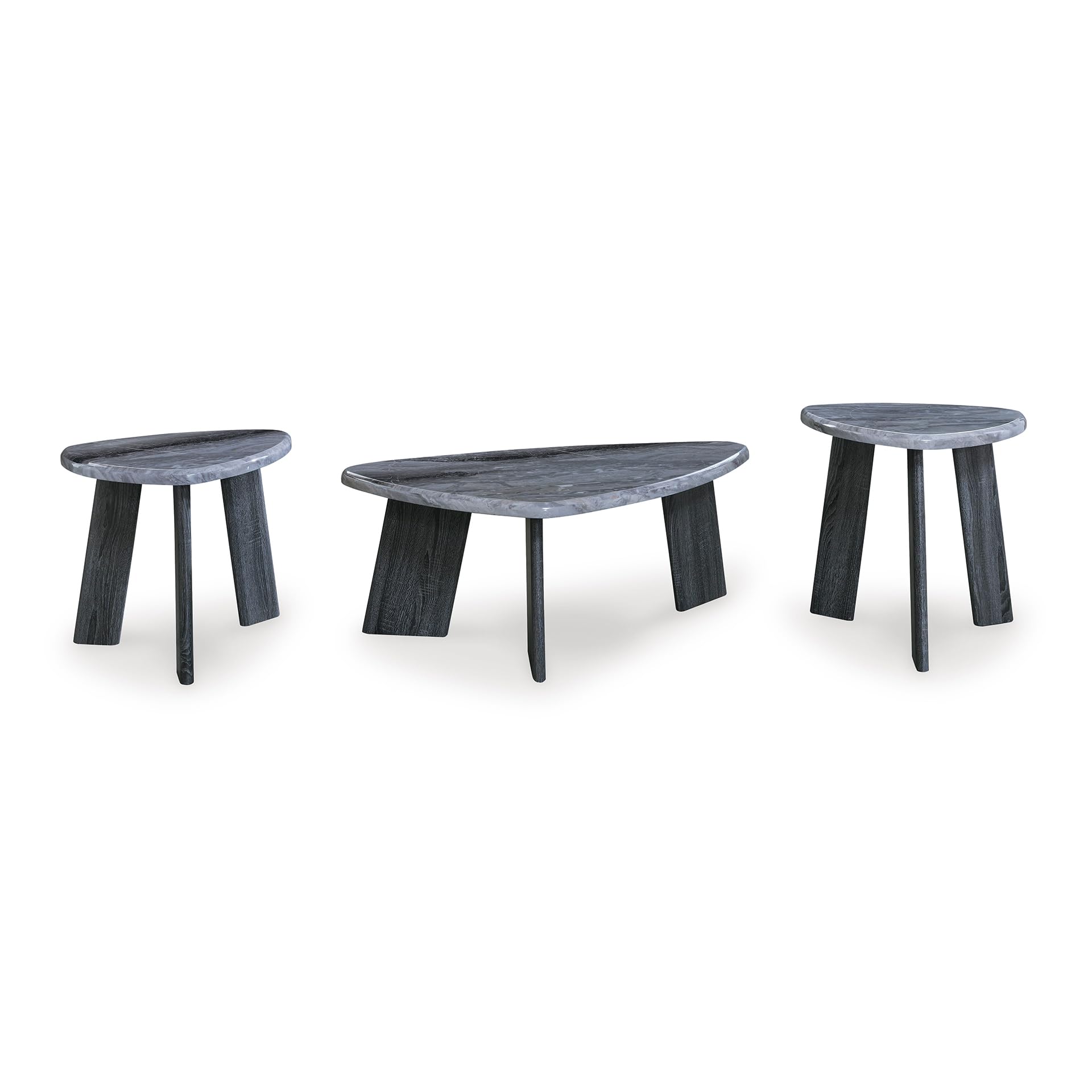 Photo 1 of ***MISSING PARTS - PRICE ADJUSTED***
Signature Design by Ashley Bluebond Contemporary Table Set for Living Room, Set of 3, Gray
