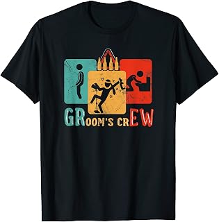 Groom's Crew Drunk Groom Groomsmen Bachelor Party T-Shirt