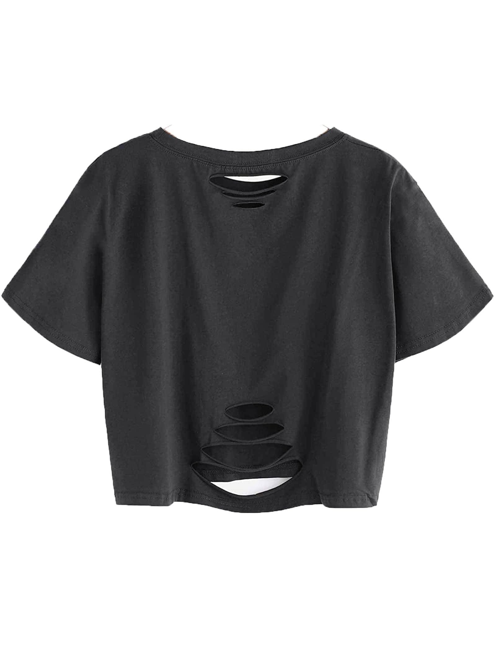 Remidoo Women's Casual Short Sleeve Graphic Print Tie Dye Crop Top T Shirt