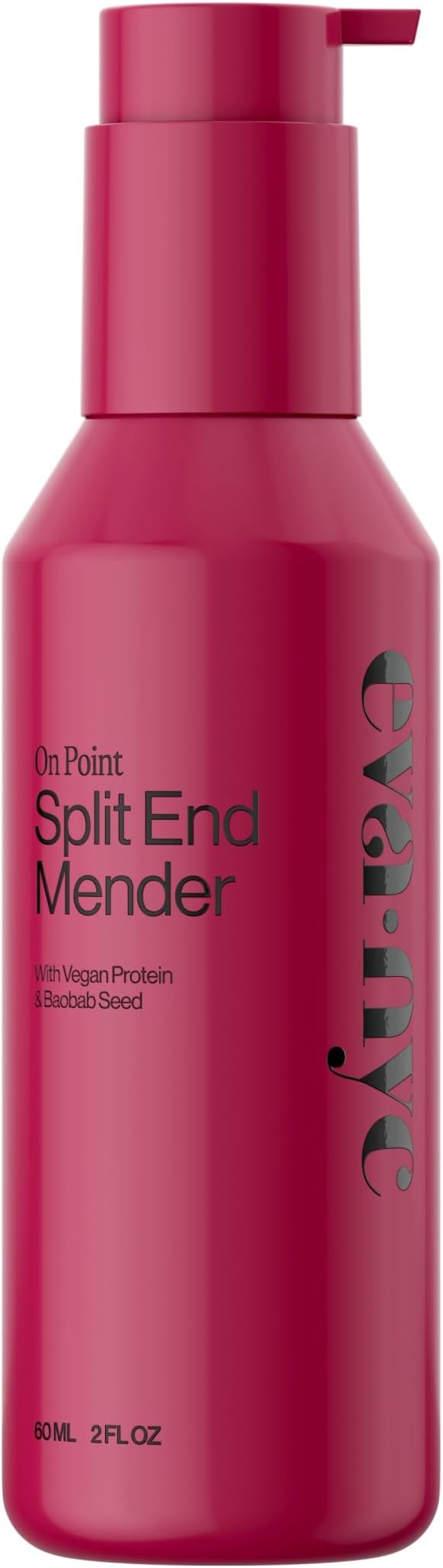 Eva NYC Split Ends Treatment for Dry Damaged Hair - Reduce Breakage + Seal Split Ends with Vegan Protein + Baobab Seed - Hair Serum for Softer Stronger Hair - Travel Size - Vanilla Scent - 2 fl oz