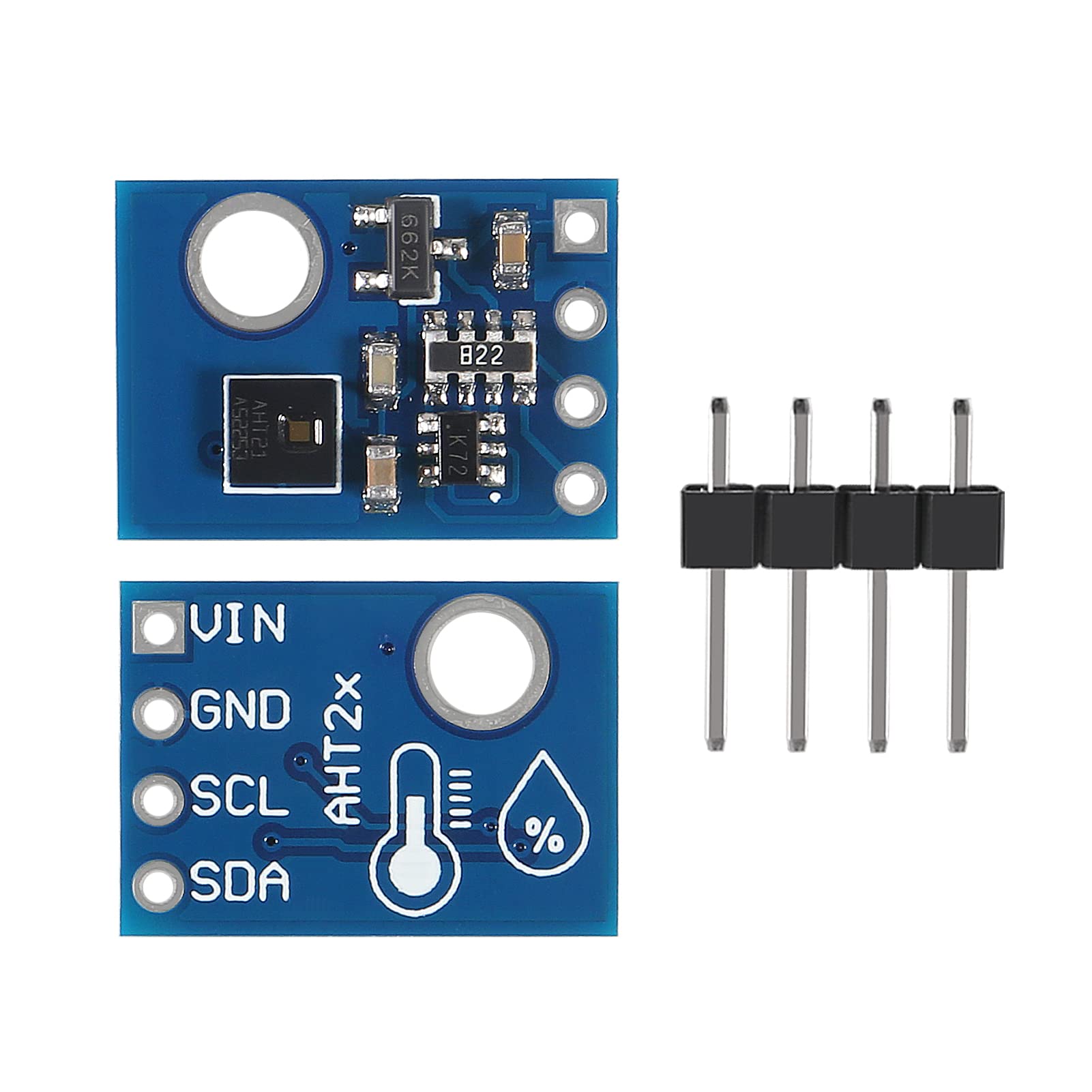 UMLIFE 10 pcs AHT20 I2C Temperature and Humidity Sensor Module high-Precision Humidity Sensor Probe DHT11 AHT10 Upgraded Version for Arduino