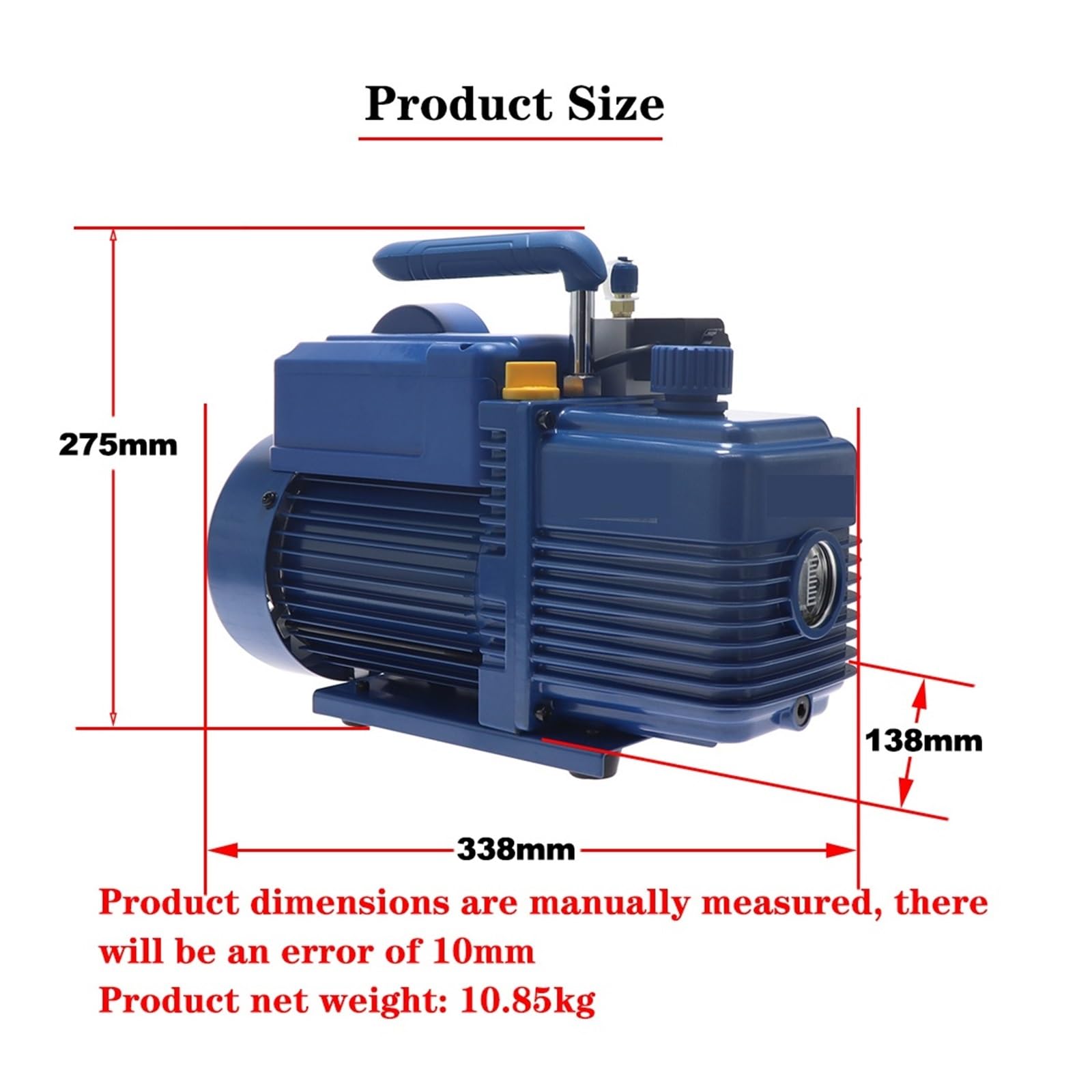 Vakuumpumpe V-i240SV Vakuumpumpe, 2-stufige Kältemittel-Klimaanlagen-Vakuumpumpe for R410A R407c R134a R12 R22 Kältemittel 4CFM