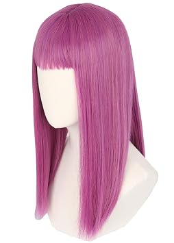 Topcosplay Purple Long Cosplay Wig Halloween Costumes Wigs for Child