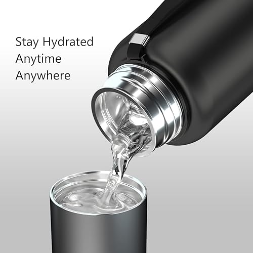 Miniatura 6 de ZUWOZU Coffee Thermos Water Bottle, 64oz Insulated Water Bottle with Handle, Double Walled Vaccum, 1810 Stainless Steel Water Bottles for School