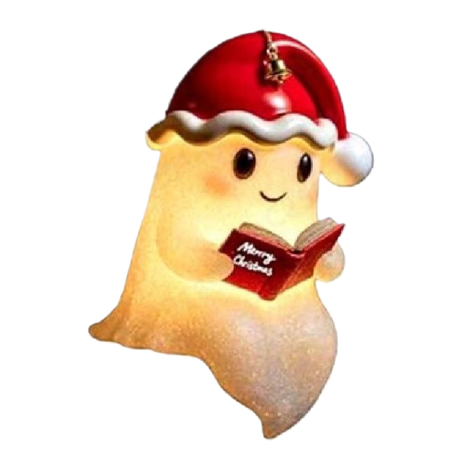 Geister Nachtlicht Halloween Deko - Batteriebetriebene Leselampe 15x11,5x21cm