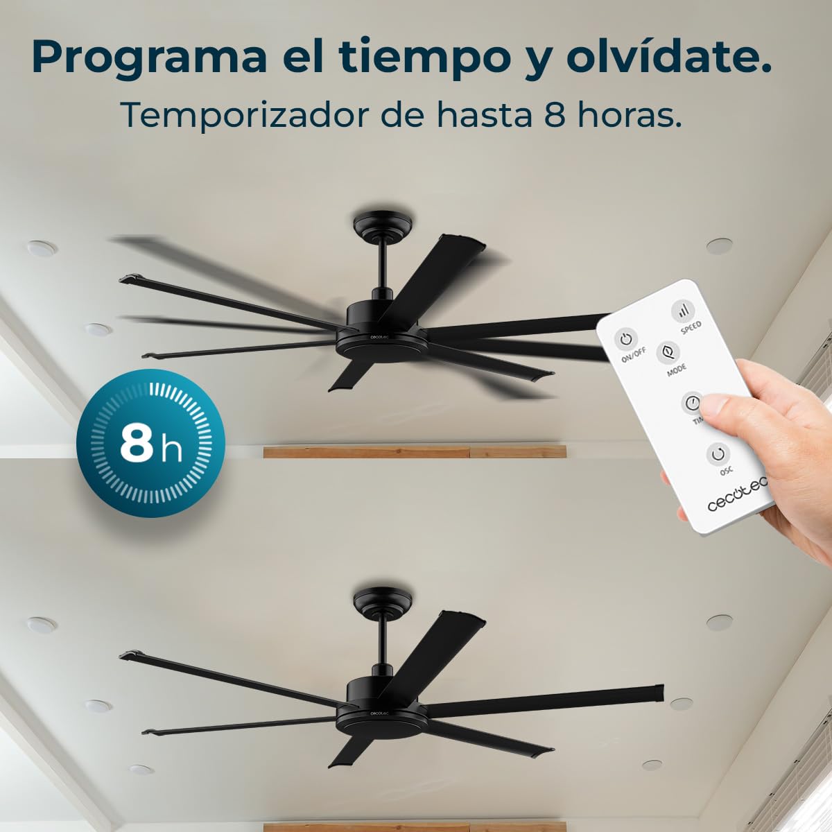 Cecotec Ventilador de Techo EnergySilence Aero 10000 Pro, Motor DC de 80W