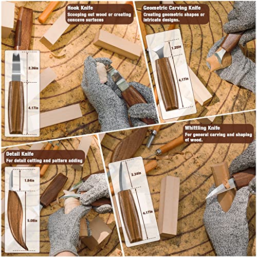 23Pcs Wood Carving Tools Set