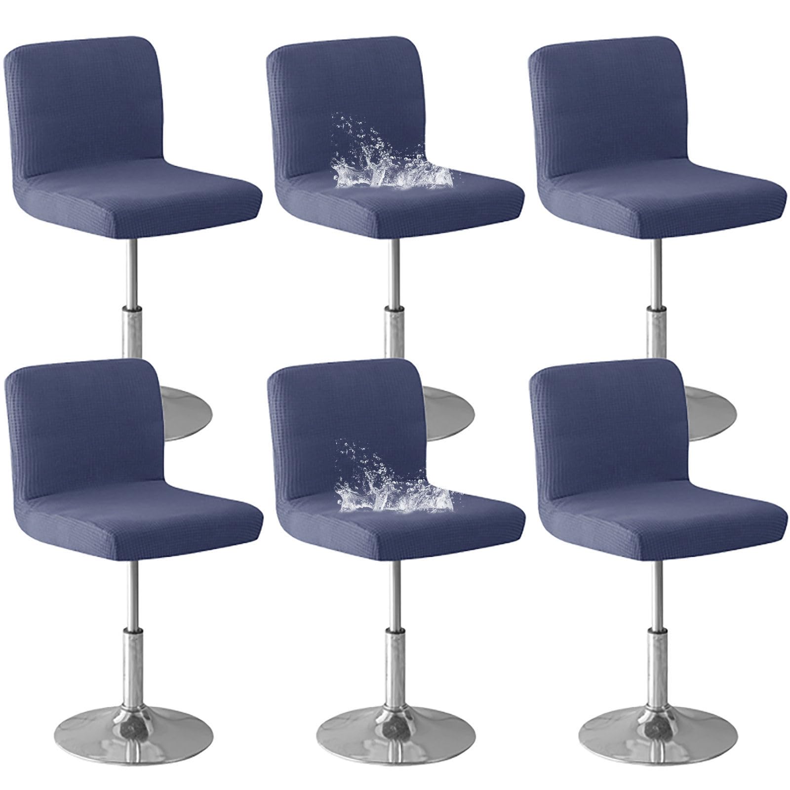 Housse de tabouret de bar bleue pour sublimer votre salle à manger conviviale