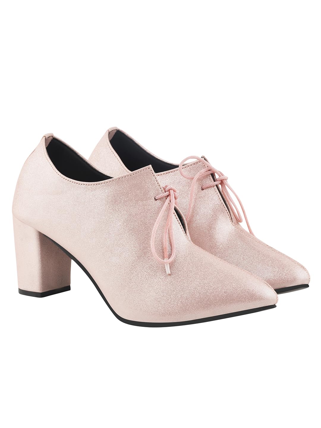 Women Lace Up Pump Heels-image-21