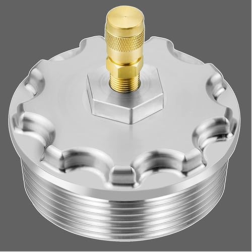 Miniatura 8 de Tapa de filtro de combustible para Ford F250 F350 F450 F550 Super Duty International 6.0L Diesel, con puerto de presión de combustible, color