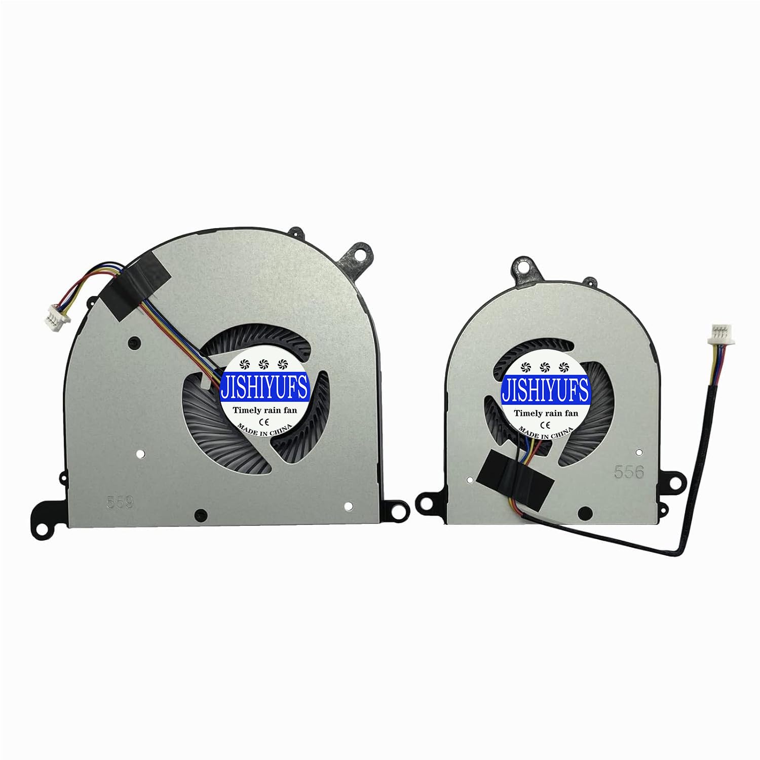 Ventola Di Raffreddamento CPU+GPU Per MSI Modern PS63 8RC/8M (MS-16S1/MS-16S2) - Set Di 2 Ventole BS5005HS-U3J E BS5005HS-U3I, DC 5V 0.50A, Ricambio Originale - 4