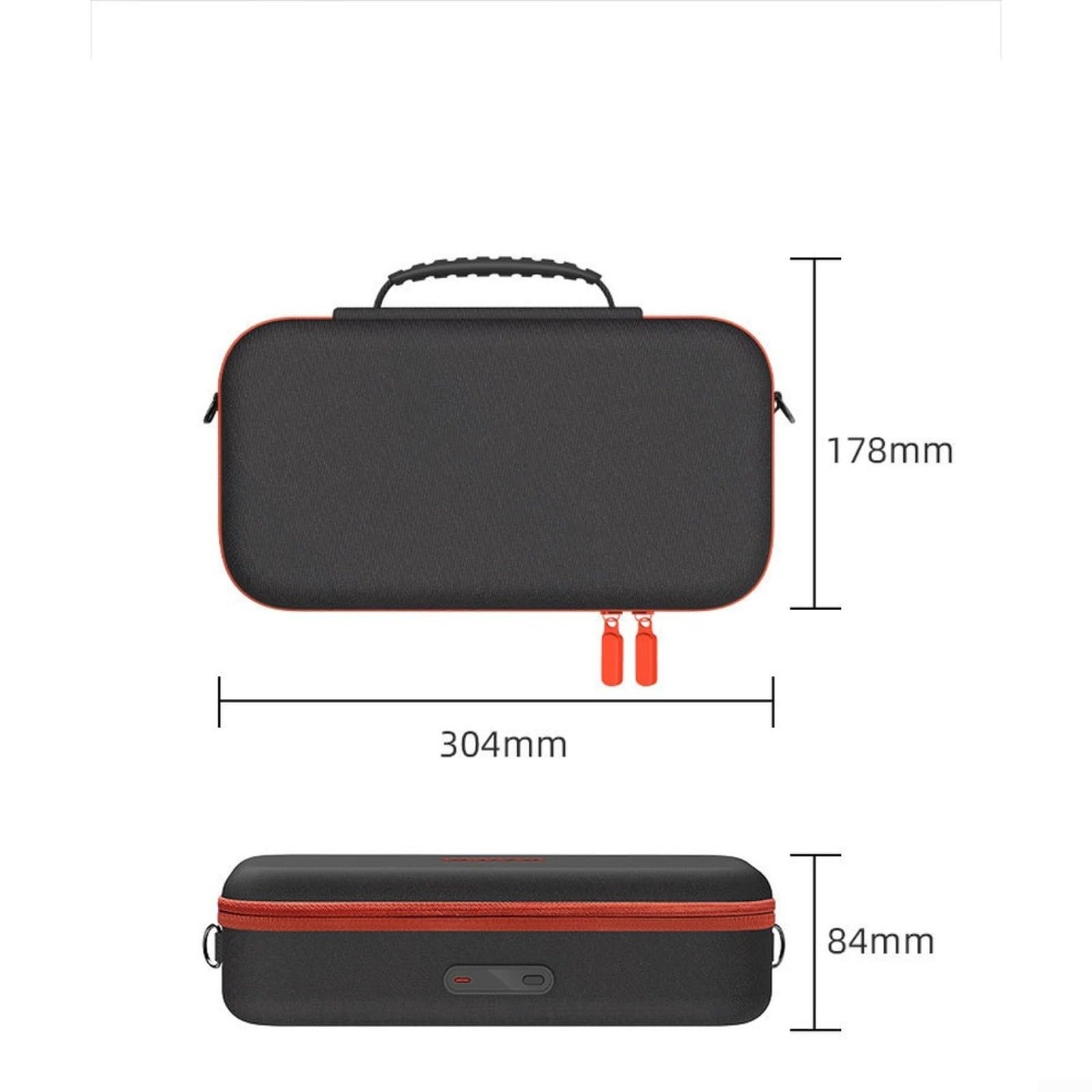 Custodia di ricarica wireless per switch 2-20000 mAh Power Bank con ricarica rapida da 30 W, organizer da viaggio rigido in EVA con display digitale, nero
