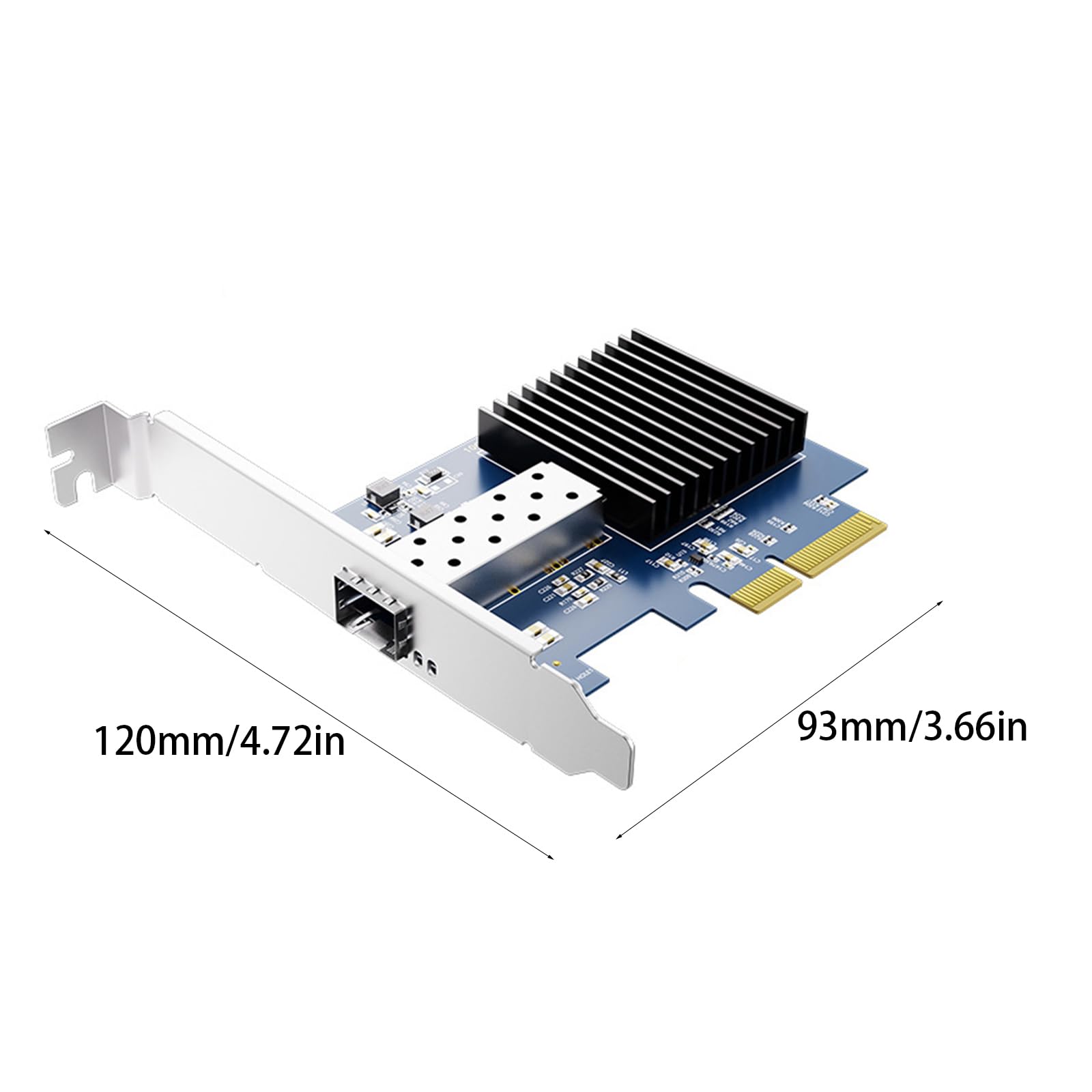 Tarjeta de Red de Fibra óptica PCIe3.0 10G para edición de vídeo