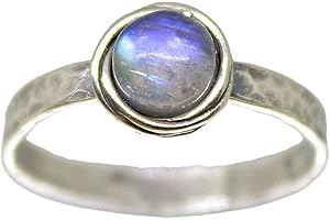 Moonstone Sterling Silver Ring: Shimmering Elegance for Amplifying Intuition