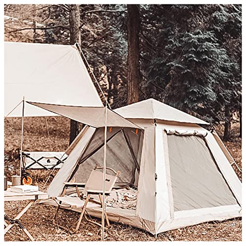 Tente camping 4 places stable grande aération double portes quatre fenêtres