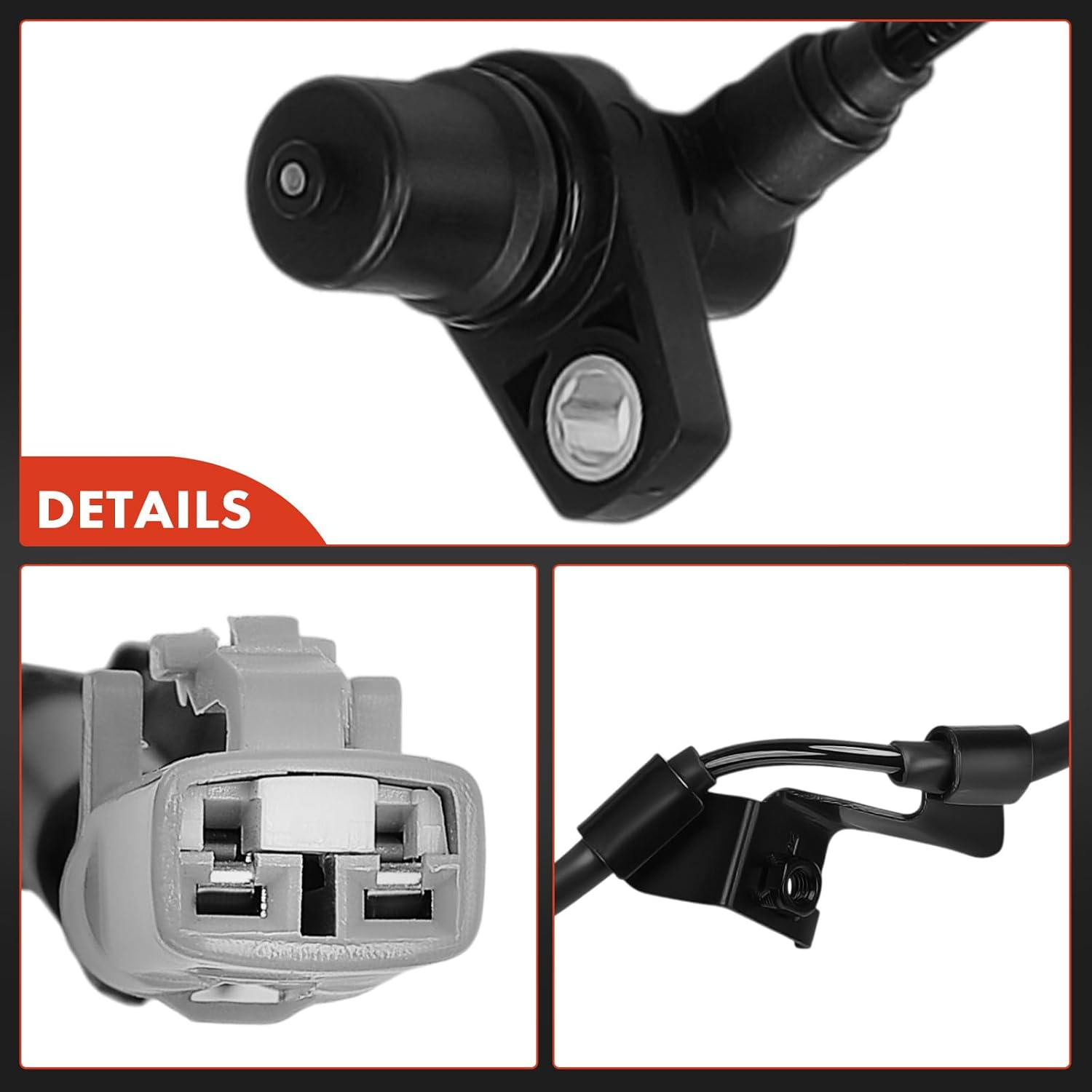 A-Premium Front Right ABS Wheel Speed Sensor Compatible with Lexus Models - SC430 2002-2010, GS300 1998-2005, GS400 1998-2000, GS430 2001-2005