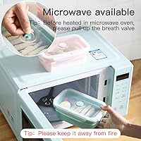 Vista 6 de Lonchera plegable de silicona, contenedor portátil de almacenamiento de alimentos, caja de picnic al aire libre, ahorro de espacio, apta