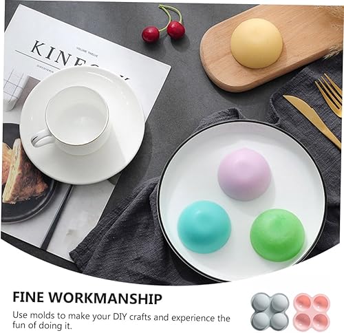 Miniatura 3 de Paquete de 2 moldes de silicona semicirculares para pasteles fáciles de usar para proyectos de horneado de bricolaje