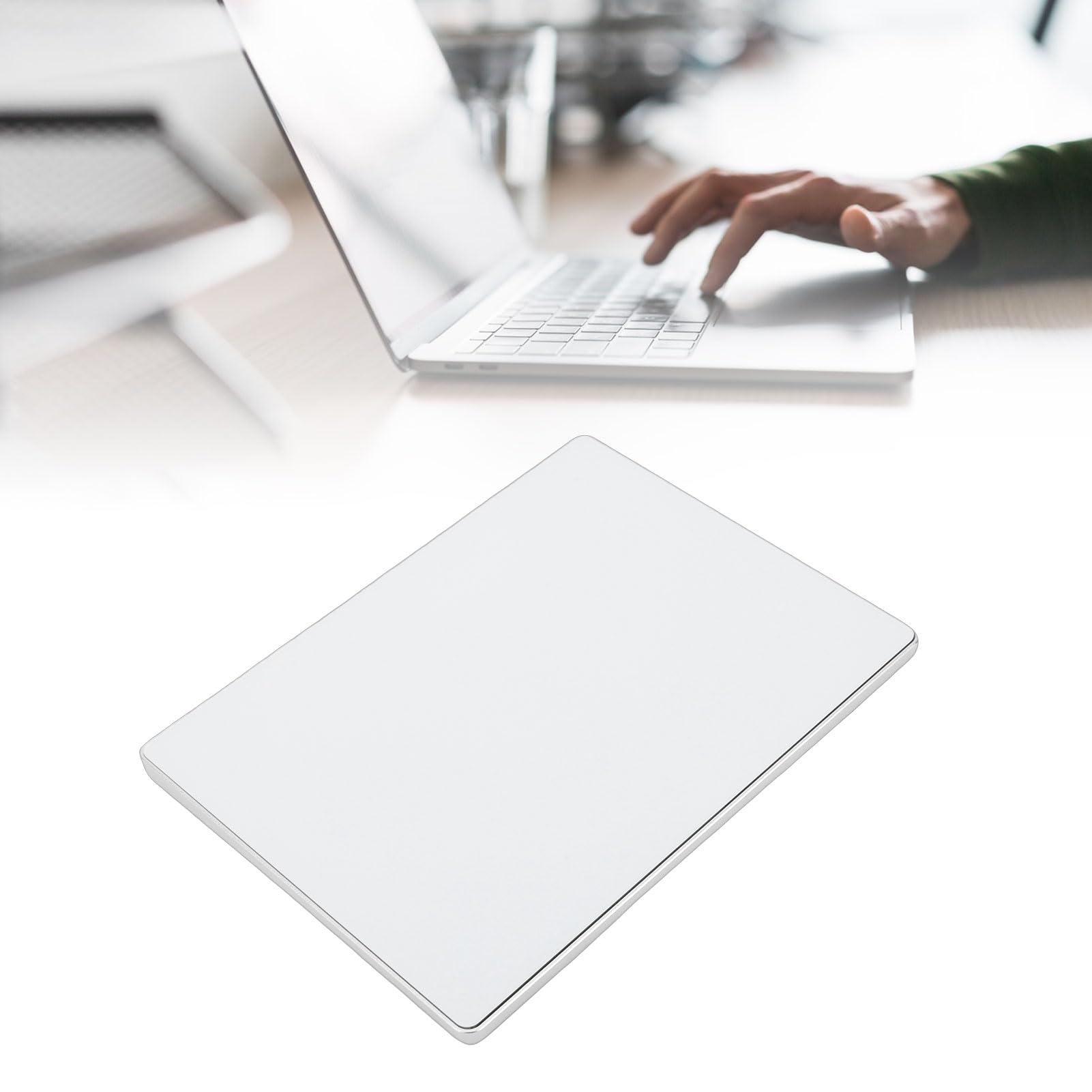Aramox Ratón Táctil USB con Cable, Aleación de Aluminio 5.4x4in Touchpad