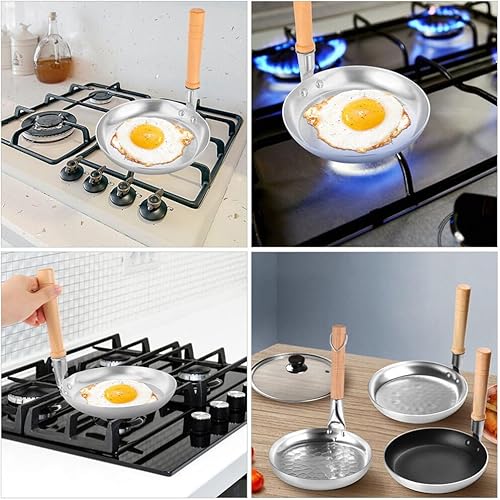 Miniatura 2 de Angoily Tamagoyaki - Sartén antiadherente para huevos, sartén japonesa Oyakodon, sartén para huevos Tamagoyaki, mini sartén de metal para tortilla