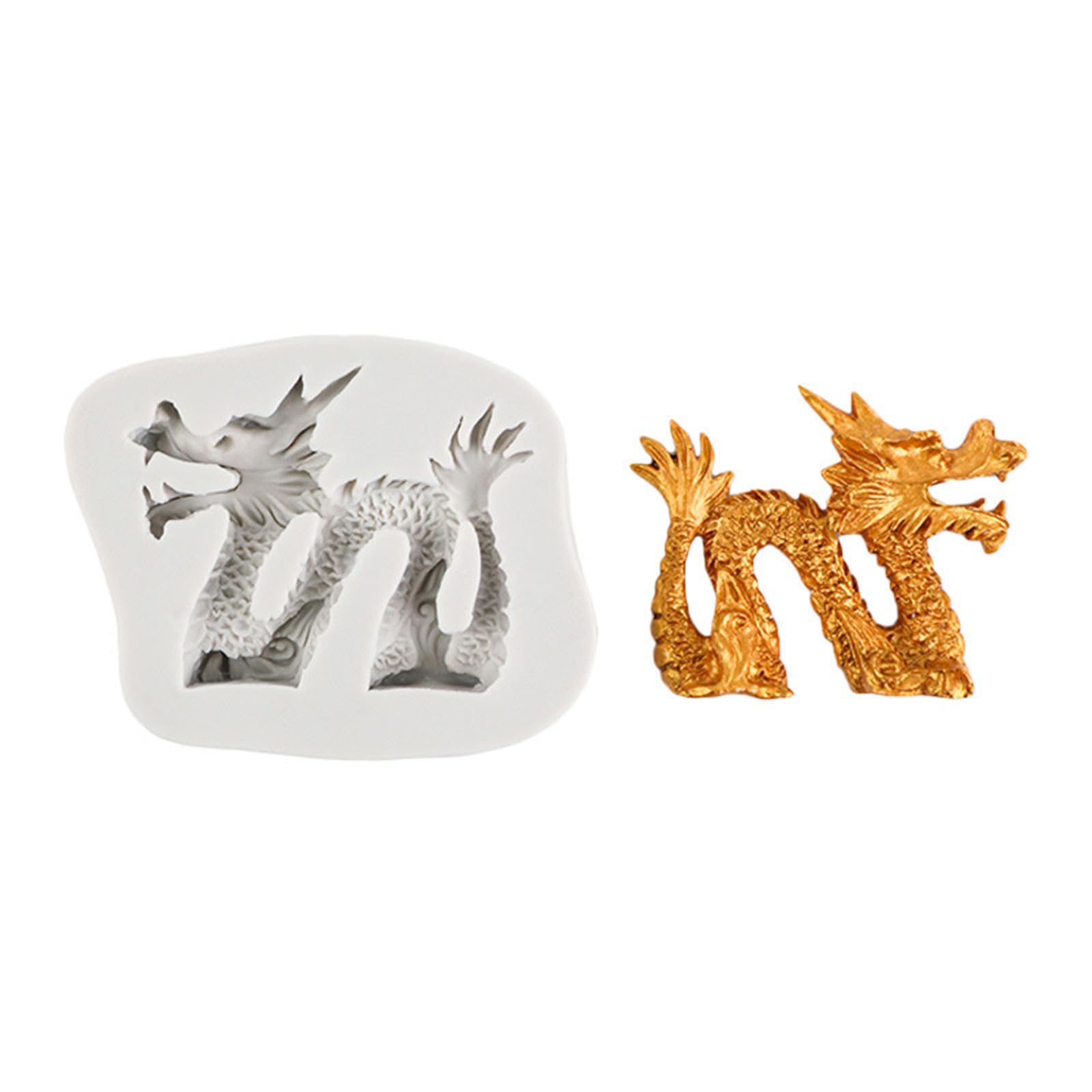 Tsophreniq Chocolate Dessert Molds Easy to Use Silicone Mold Dragon Shaped Baking Utensil for Pastry Enthusiasts Silicone Cake Mold