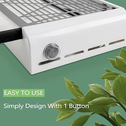 Miniatura 3 de BQAN Colector de polvo de uñas, colector de polvo de 40 W, suministros técnicos de uñas, extractor de polvo con 1 cepillo de polvo, ventilador de